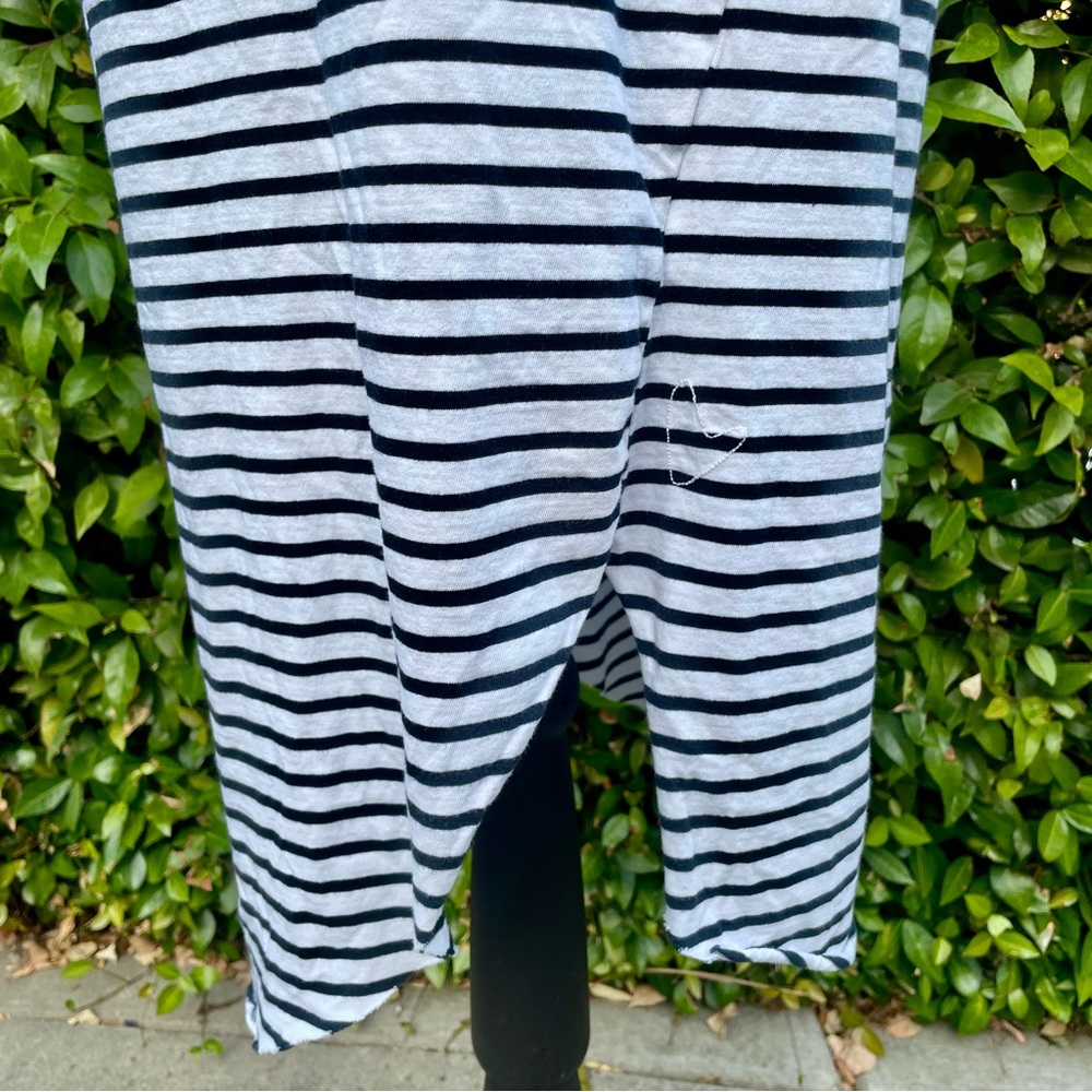 Frank & Eileen Tee Lab Striped Asymmetrical Jersey Tank Dress - size small - Picture 3 of 7